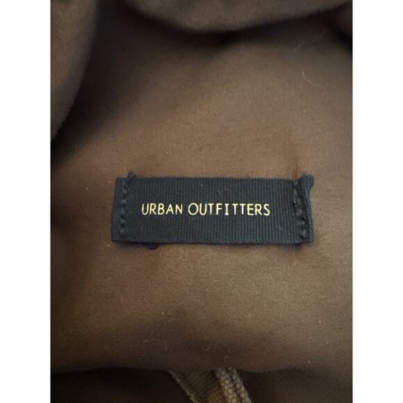 Urban Outfitters Smile Patch Distressed Canvas Brown Tote Bag - Picture 9 of 12